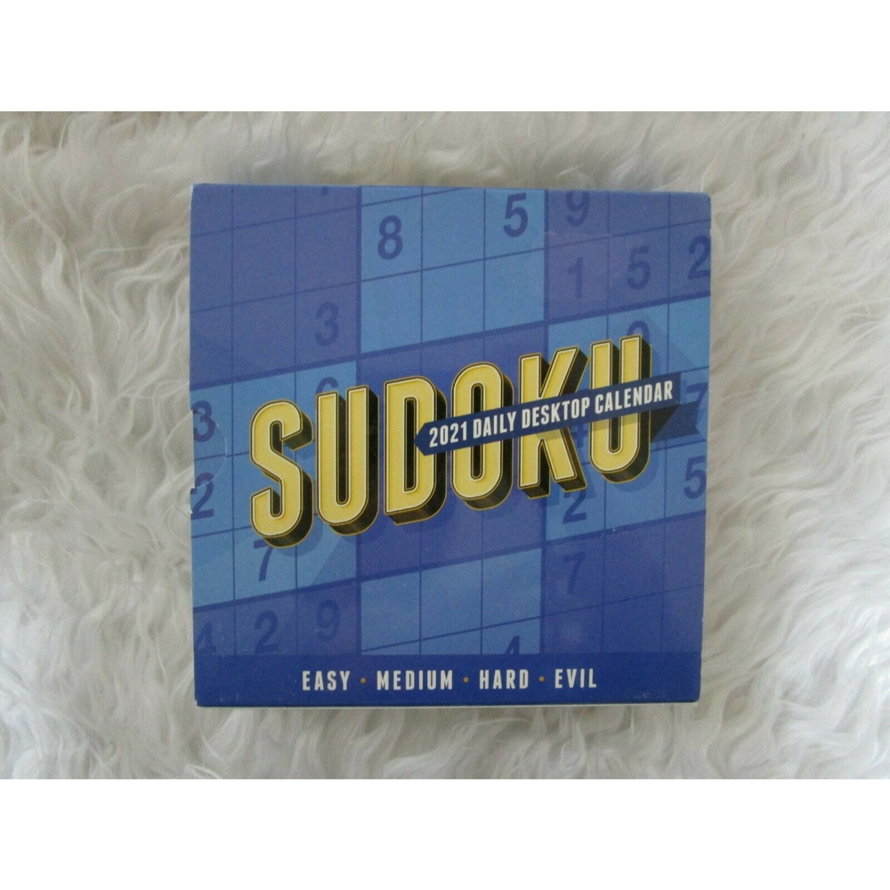 TF PUBLISHING 2021 Sudoku Daily Desktop Boxed Calendar with Easel - Puzzle Game